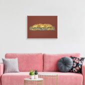 Feuerdrache in Ruhe Leinwanddruck (Insitu (Wohnzimmer))