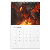 Feuerdrache-Kalender 2027 Kalender (Feb 2027)