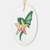 Feuerdrache Keramikornament (Links)