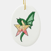 Feuerdrache Keramikornament (Hinten)