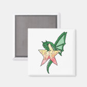 Feuerdrache Magnet (Vorderseite/Rückseite)