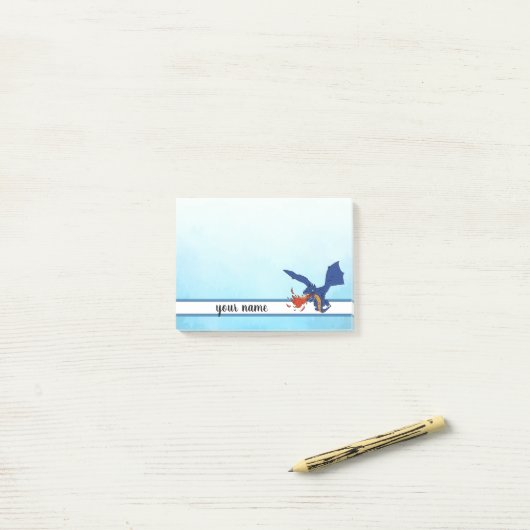Feuerdrache , personalisiert post-it klebezettel