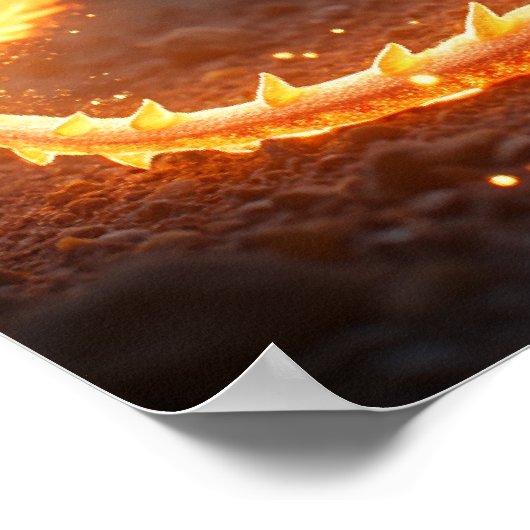 Feuerdrache Poster (Ecke)