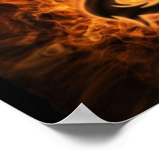 Feuerdrache Poster (Ecke)