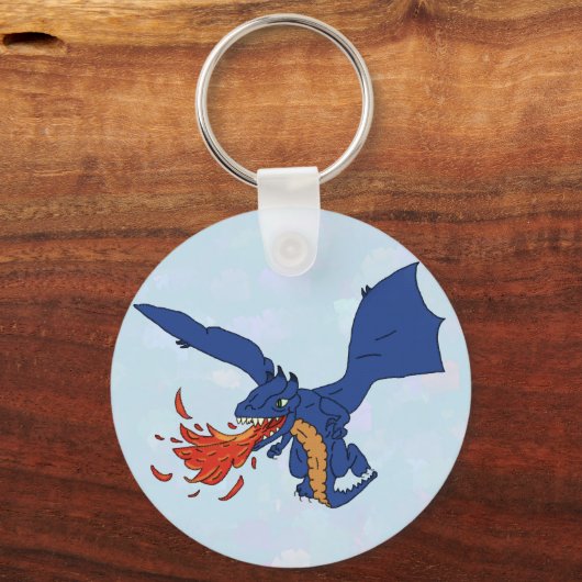 Feuerdrache Schlüsselanhänger (Vorderseite)