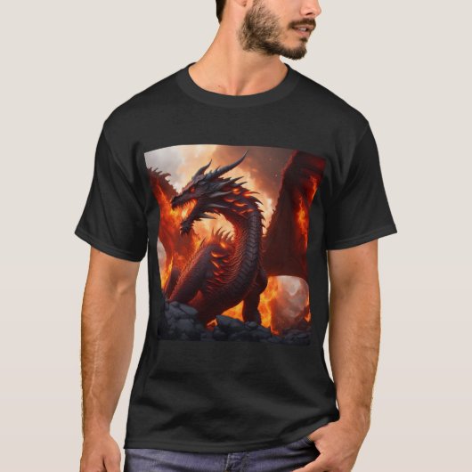 Feuerdrache T-Shirt (Vorderseite)