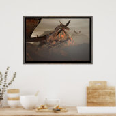 Feuerdrache von Michelle Wilder Poster (Küche)