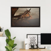 Feuerdrache von Michelle Wilder Poster (Heimbüro)