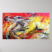 Feuerdrachenposter Poster (Vorne)