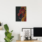 Feuerdrachenposter Poster (Heimbüro)