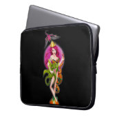 Feuerdrachenprinzessin Laptopschutzhülle (Vorderseite Links)
