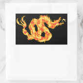 Feuerdrake Rechteckiger Aufkleber (Tasche)