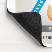 Feuerdreieck-Illustration Chemisches Reaktionsmode Mousepad (Ecke)