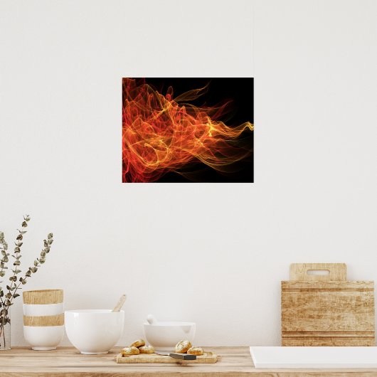 Feuerdreieck Poster (Küche)