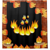 Feuerduschvorhang Duschvorhang (Vorderseite)