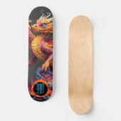 *~* Feuerelement AP88 Elementare Drachenfigur Skateboard (Vorderseite)