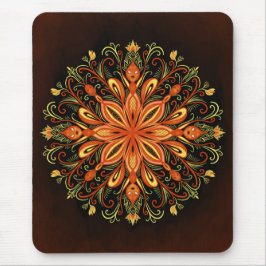 Feuerelement Flame Mandala Mousepad