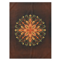 Feuerelement Mandala - Kaleidoskopisches Flammenkr