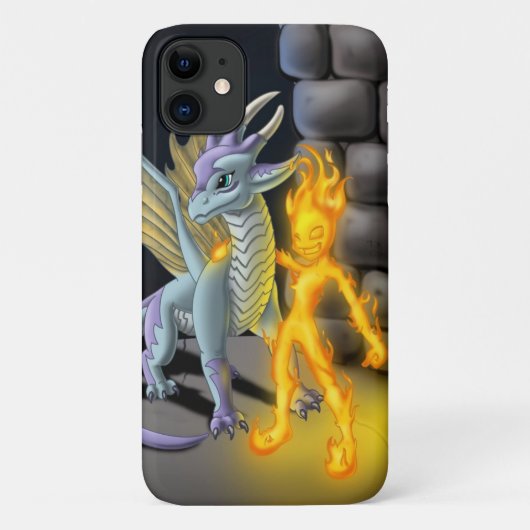 Feuerelement und Drache Case-Mate iPhone Hülle (Rückseite)