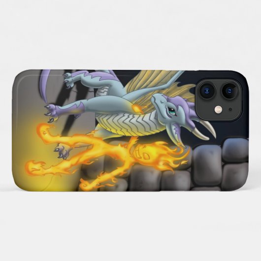Feuerelement und Drache Case-Mate iPhone Hülle (Rückseite (Horizontal))