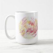 Feuerelement Wasserfarbe Mandala Zwei Tasse (Links)