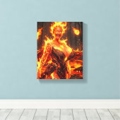 Feuerelementar Leinwanddruck (Insitu (Holzboden))