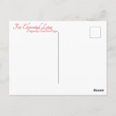 Feuerelementlotus Postkarte (Rückseite)