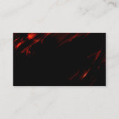 Feuerentwurfs-Visitenkarte Visitenkarte (Rückseite)