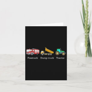 Feuerfahrzeug Dumptruck Tractor Subtle Anti Trump Karte