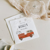 Feuerfahrzeug Geburtstag Serviette