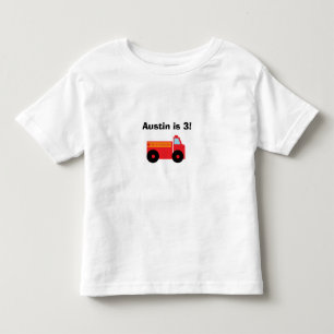 "Feuerfahrzeug" Personalisierter Kleinkind-T - Shi Kleinkind T-shirt
