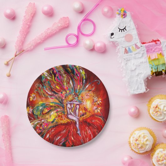 FEUERFAIRE IN ROT PAPPTELLER (Party)