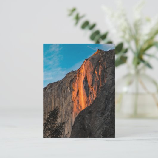 Feuerfall Postkarte (Stehend Vorderseite)