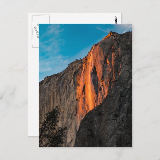 Feuerfall Postkarte (Vorne/Hinten)