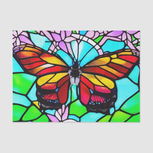 Feuerfarben Moth Butterfly Decoupage Seidenpapier (Vorderseite)