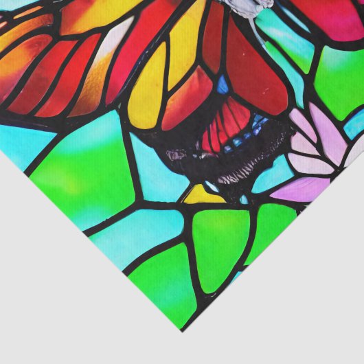 Feuerfarben Moth Butterfly Decoupage Seidenpapier (Ausschnitt)