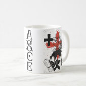 🔥Feuerfaust Anime-Kaffeetasse – Flammenpirat☕ Kaffeetasse (VorderseiteRechts)