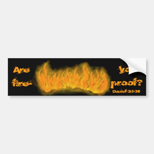 feuerfester Aufkleber Autoaufkleber (Vorne)