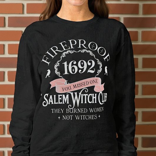 Feuerfester Salem Hexenclub Halloween Sweatshirt