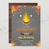 Feuerfeuer Einladung (Vorne/Hinten)