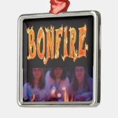 Feuerfeuertext Silbernes Ornament (Links)