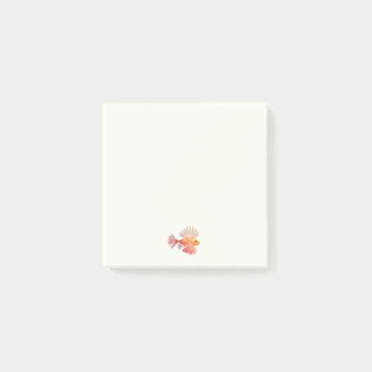 Feuerfisch Post-it Klebezettel (Vorderseite)