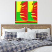 Feuerflack Leinwanddruck (Insitu (Schlafzimmer))