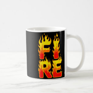 Feuerflamme-Shirt Erwachsene Kinder Männer Frauen Kaffeetasse
