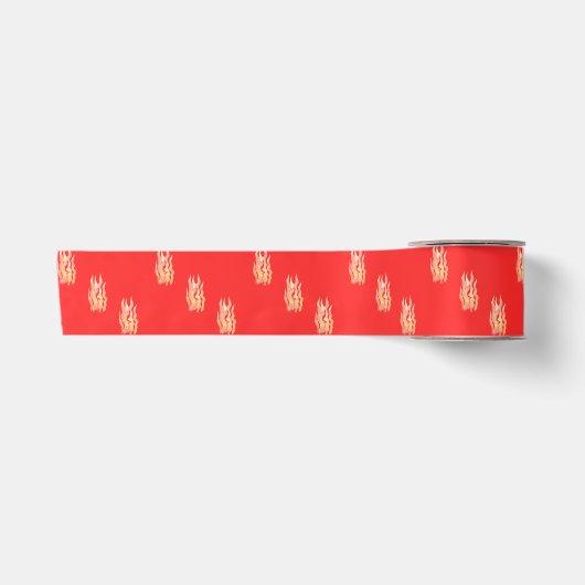 Feuerflammen Satinband (Vorderseite)