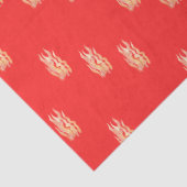 Feuerflammen Seidenpapier (Detail)