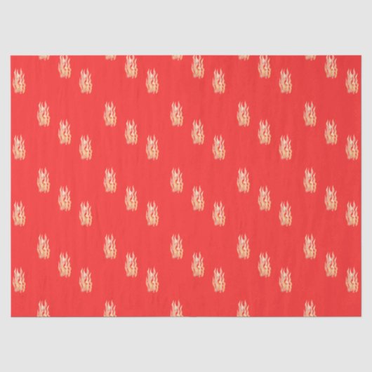 Feuerflammen Seidenpapier (Vorderseite)