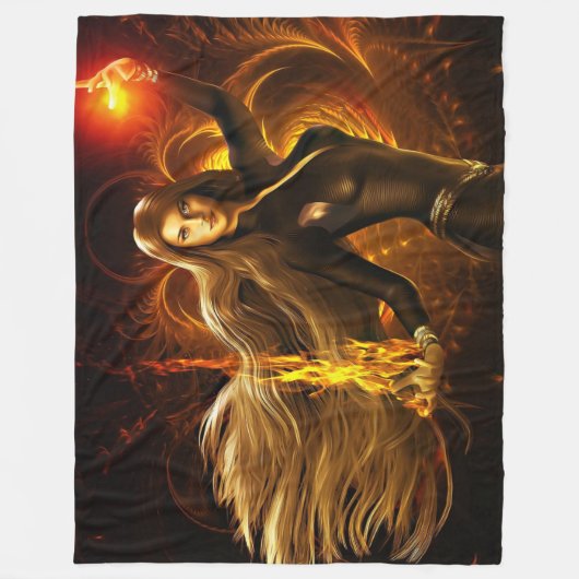 FEUERFRAU FLEECEDECKE (Vorderseite)