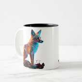 Feuerfrost-Fox Zweifarbige Tasse (Vorderseite Links)
