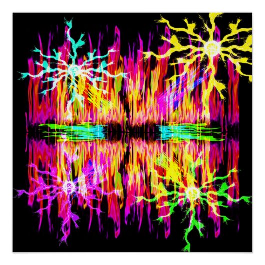 Feuerfunken Perfektes Poster (Vorderseite)